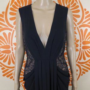 Beautiful BCBG Navy Floor Length Gown 6